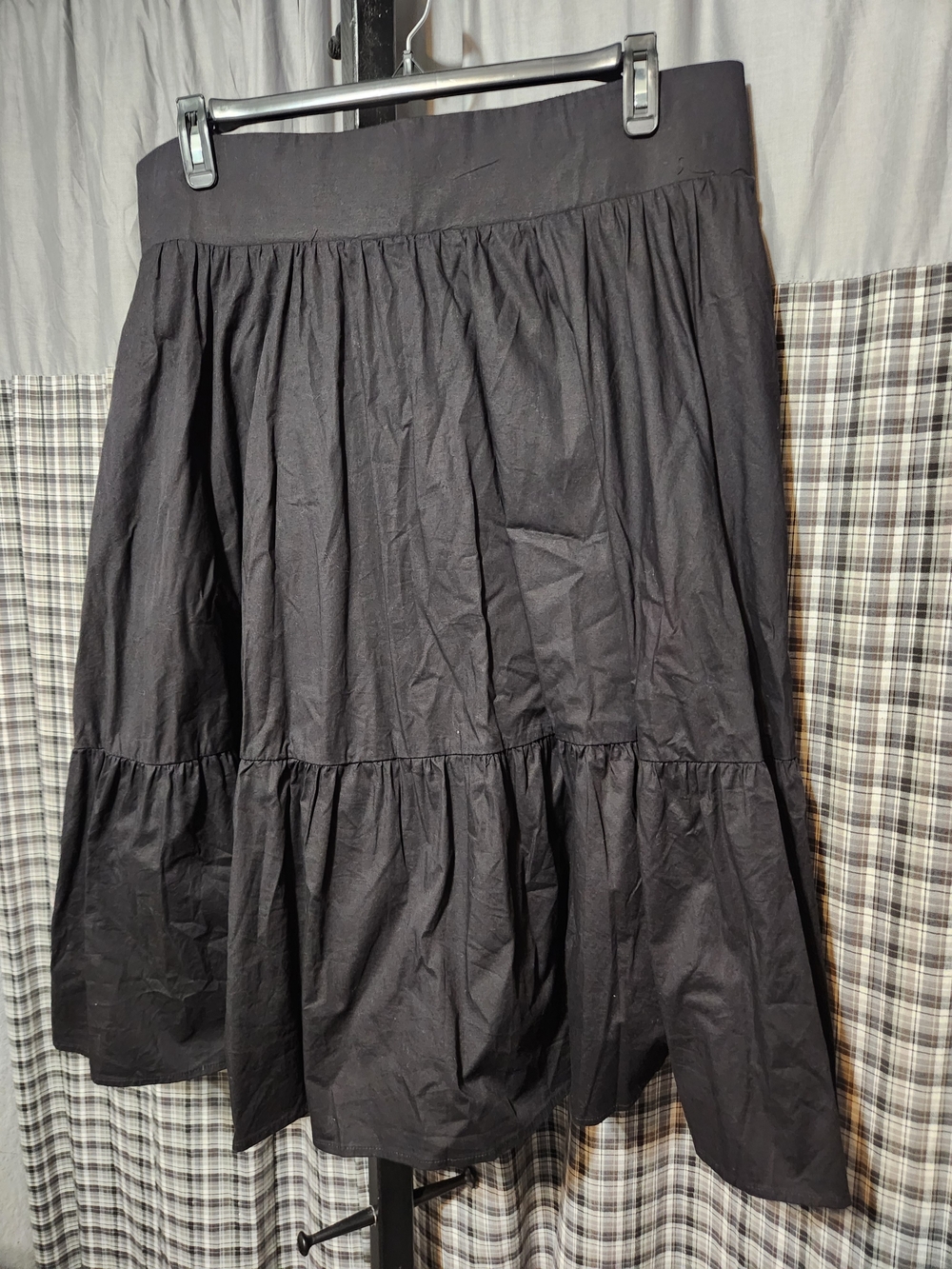 torrid Black Tiered A-Line Skirt